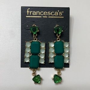 Francesca’s green earrings